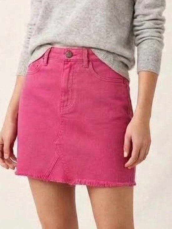 Tgla Dresses & Skirts - NWT TGLA pink denim mini skirt from Francesca's, size XS